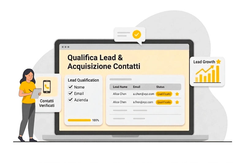 Raccolta lead dal chatbot